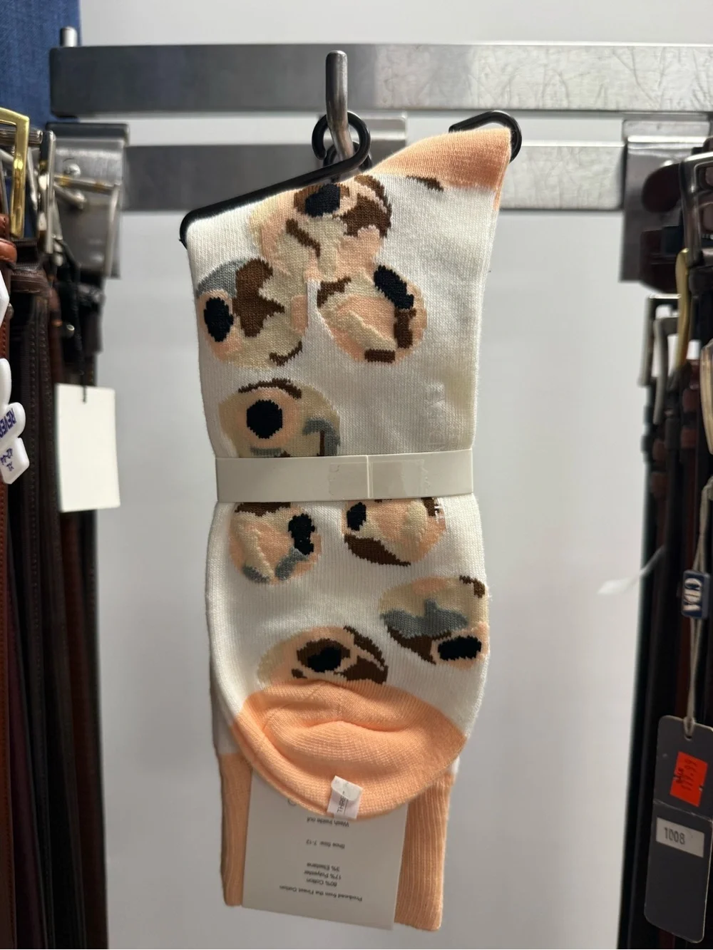 Men's Peach Spot Crew Socks
